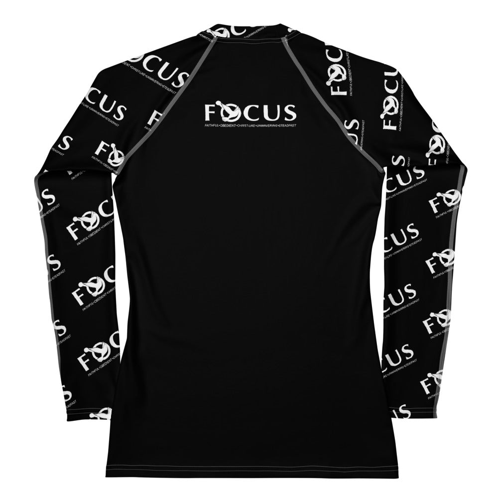 Inspirational  Shirt  (I-Shirt)  Women's Rash Guard FOCUS